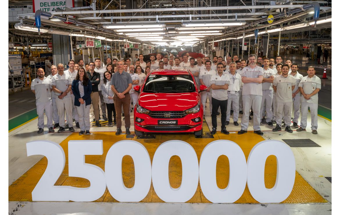 La producción de Fiat Cronos alcanzó las 250.000 unidades en la planta de Córdoba