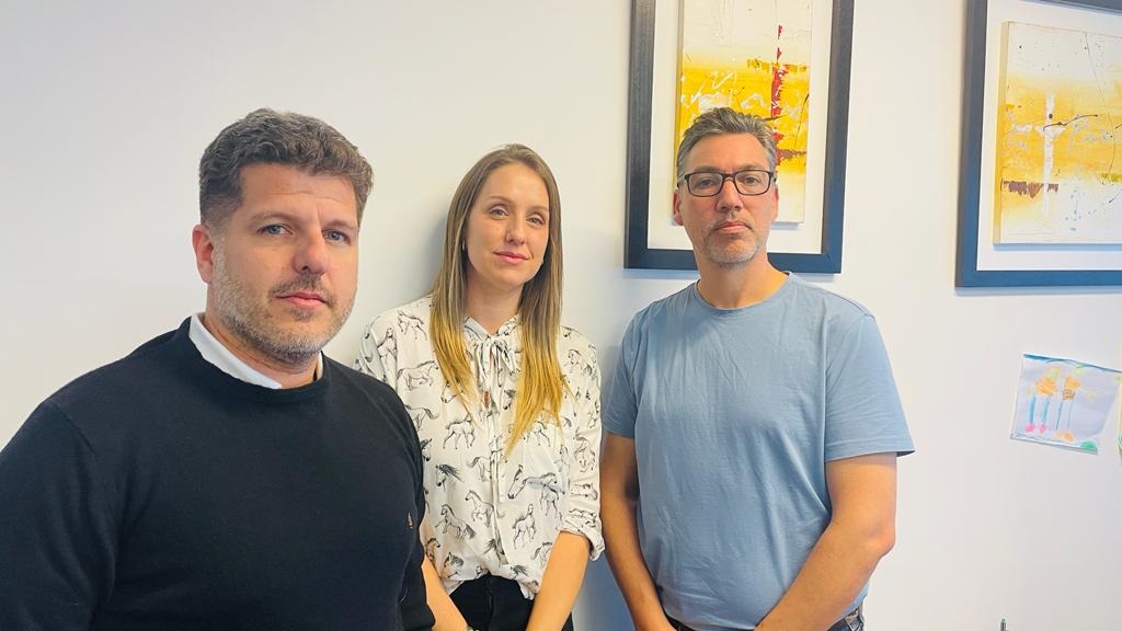 Matías Rocha, presidente de la ACAC, Paula Pincolini (tesorera) y Marcelo Orchansky (secretario).