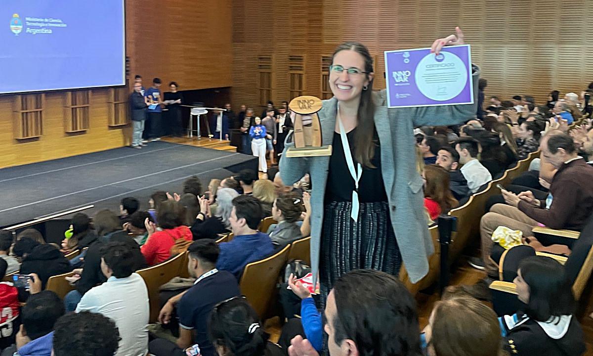 Lorena Londero obtuvo un premio nacional por su harina de uva